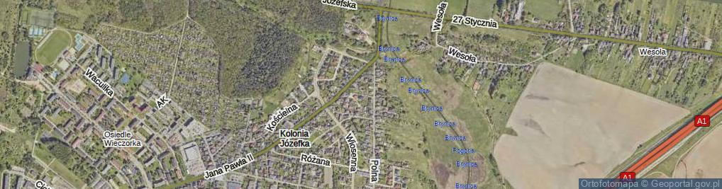 Zdjęcie satelitarne Azalii ul.